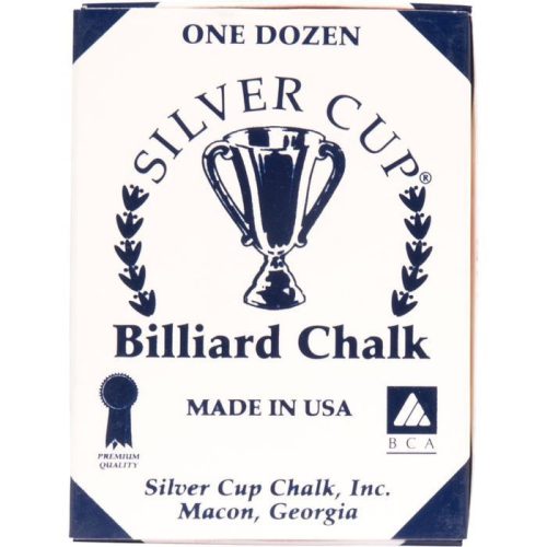 Kulečníková křída Silver Cup 12 ks, modrá