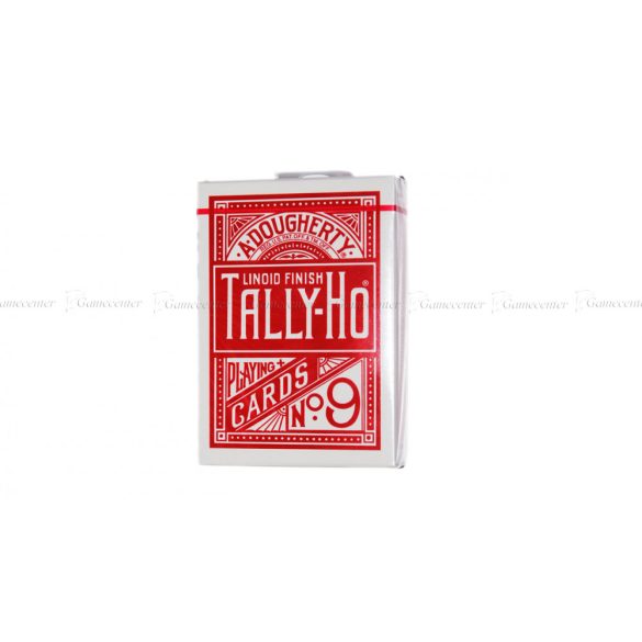 Hrací karty Bicycle Tally-Ho Half Fan/Circle červené