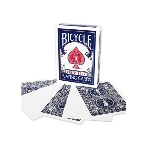 Kouzelnické karty Bicycle Blank Face, modré