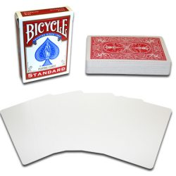Kouzelnické karty Bicycle Blank Face, červené