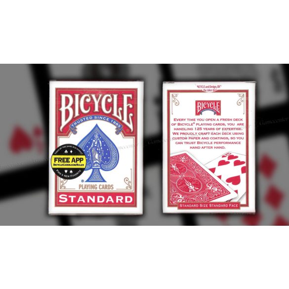 Kouzelnické karty Bicycle Blank Face, červené