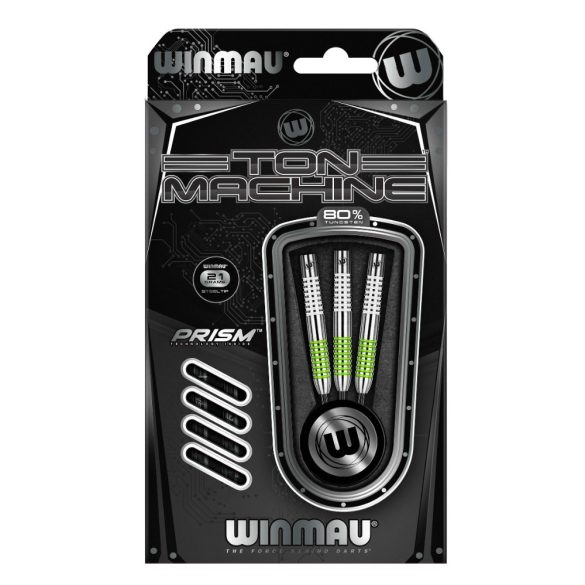 Šipky Winmau steel TON MACHINE 21g, 80% wolfram DARTS G/W