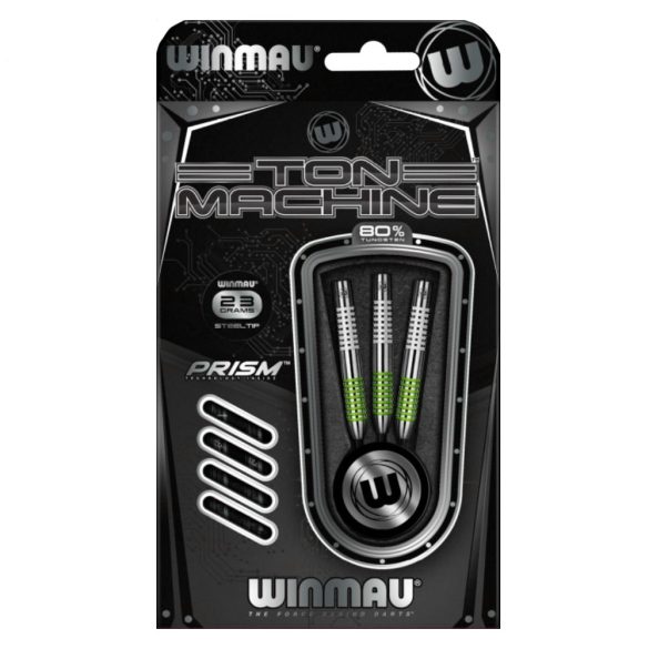 Šipky Winmau steel TON MACHINE 23g, 80% wolfram DARTS G/W