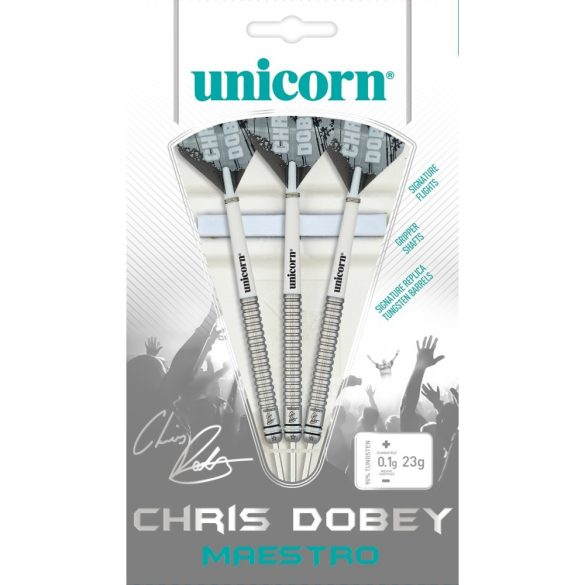 Šipky Unicorn steel Maestro Chris Dobey 21g, 90% wolfram