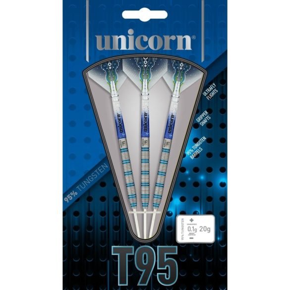 Šipky Unicorn steel T95 CORE XL BLUE 24g, 95% wolfram