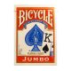 Hrací karty Bicycle Rider Back JUMBO 2, červené