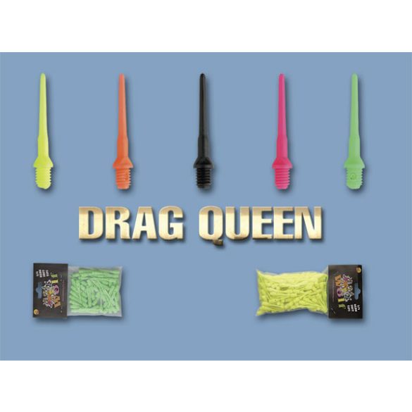 Hroty na šipky Drag Queen soft, plastové, 50ks/bal, závit 2BA