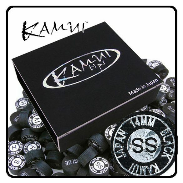 Kůže na tágo Kamui Black 14mm, supersoft