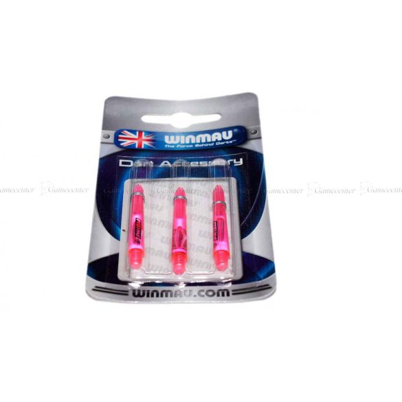 Násadky na šipky Winmau Prism plastové, průsvitné krátké pink