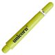 Násadky na šipky Unicorn Gripper4, 29 mm, extra krátké, neon žluté