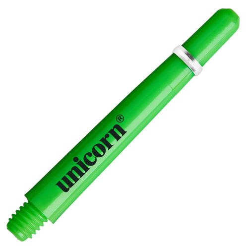 Násadky na šipky Unicorn Gripper4, 29 mm, extra krátké, neon zelené