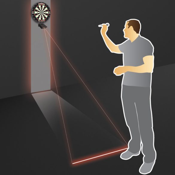 Laserový projektor šipkové startovací čáry Winmau