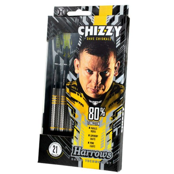 Šipky Harrows steel Chizzy 21g, 80% wolfram