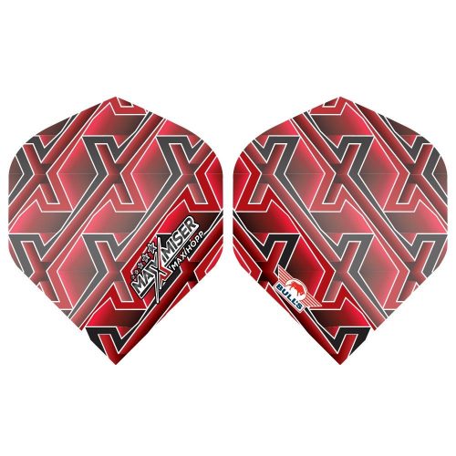 Letky na šipky Bull's Max Hopp MAX Red standard, 100 mikron