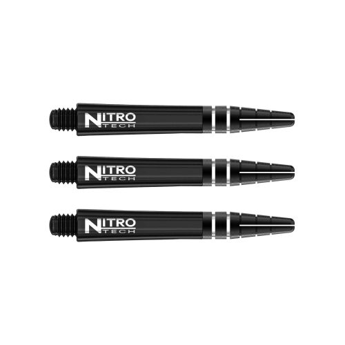 Násadky na šipky Red Dragon Nitrotech plastové černé, krátké