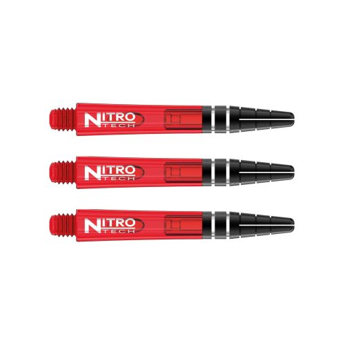 Násadky na šipky Red Dragon Nitrotech plastové červené, krátké