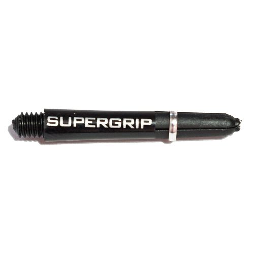 Násadky na šipky Harrows Supergrip černé, stříbrné, krátké