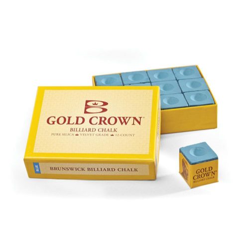 Kulečníková křída  Brunswick Gold Crown 12ks, modrá