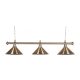 Kulečníková lampa Buffalo Baron 3 zlatá