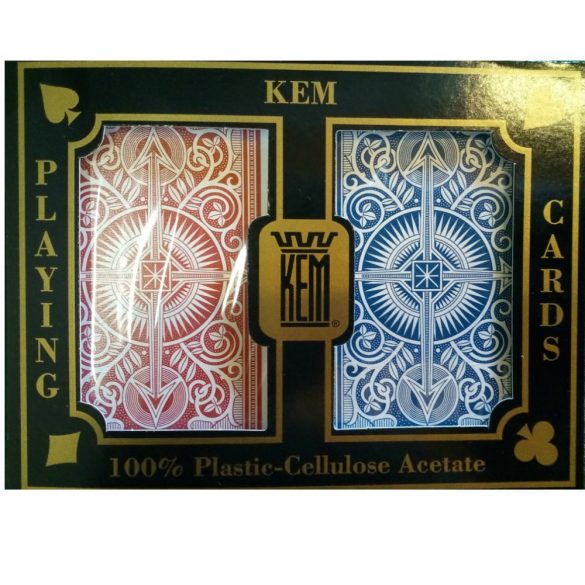 Pokrové karty Kem Arrow Narrow Jumbo, 100% plastové, 2 balíčky