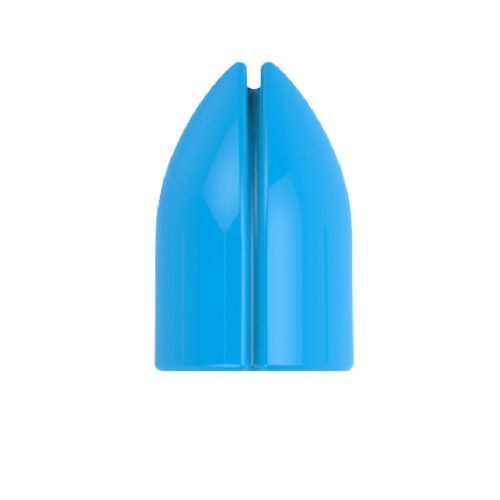 Kroužky na násadky L-Style Shell Lock Ring plastové, modré, 6ks