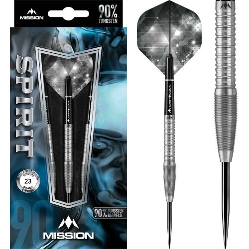 Šipky Mission steel Spirit M6 23g, 90% wolfram