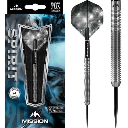 Šipky Mission steel Spirit M3 24g, 90% wolfram