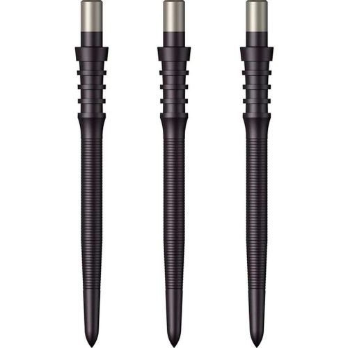 Hroty do steel šipek Mission Sniper Micro Grip 28mm, černé - 3ks