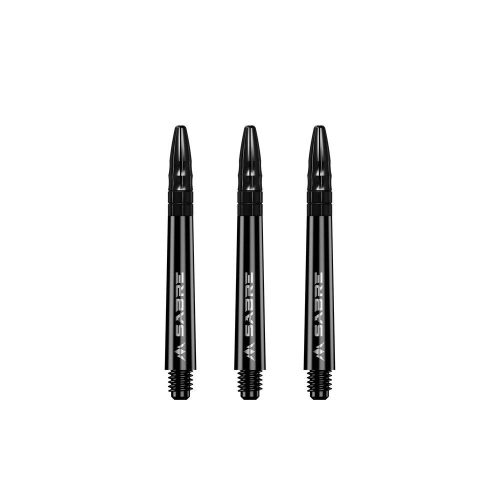 Násadky na šipky Mission Sabre černé kovový top, střední+ 44,5mm