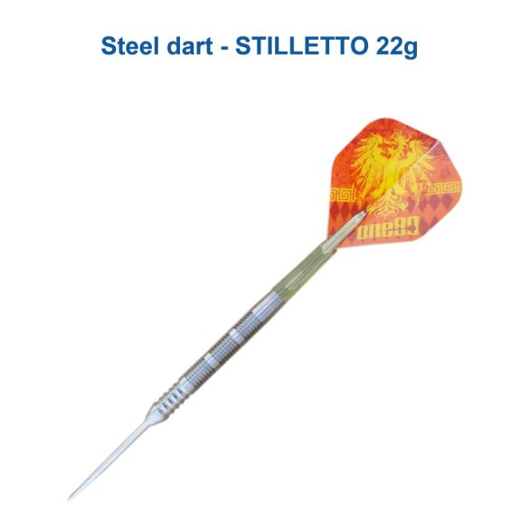 Šipky ONE80 steel Sword Edge Stilletto 22g, 95% wolfram