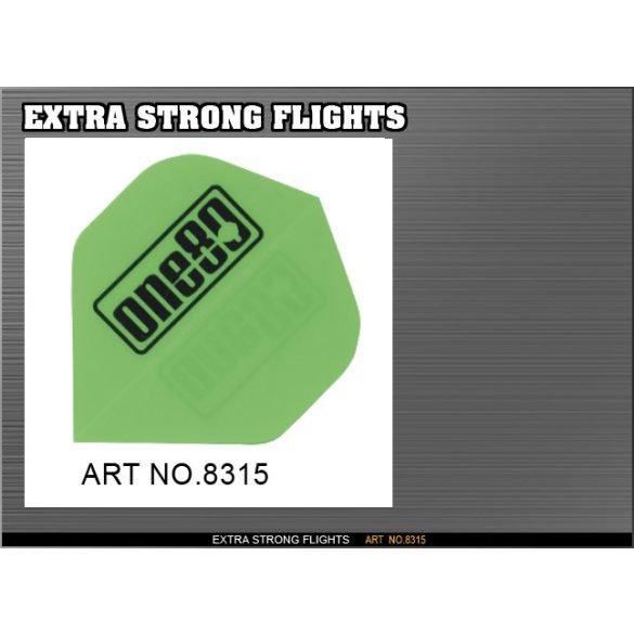 Letky na šipky ONE80 Xtra Strong neonové zelené