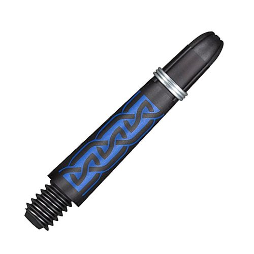 Násadky na šipky Shot Koi Carbon Helioknot modré, 35 mm krátké