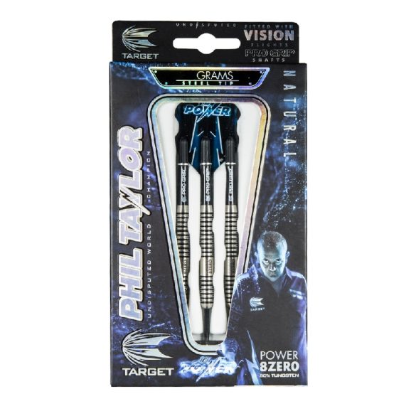 Šipky TARGET steel POWER 8ZERO 2016 26g, 80% wolfram