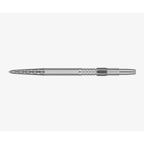 Hroty na šipky TARGET steel Swiss Point Swiss DX 26mm, stříbrné - 3ks