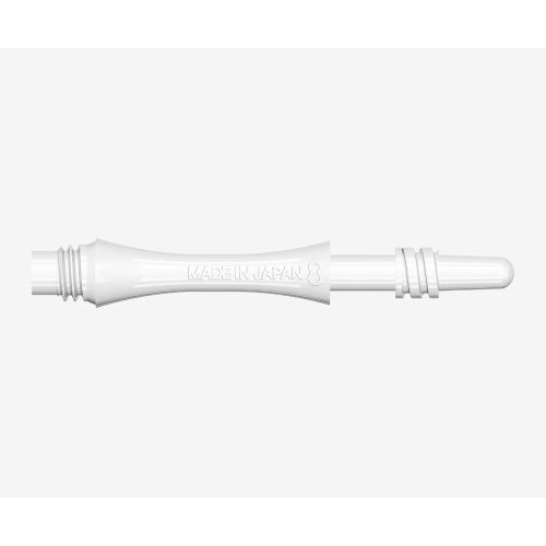 Násadky na šipky Target 8 Flight otočné Slim, bílé, krátké 19mm