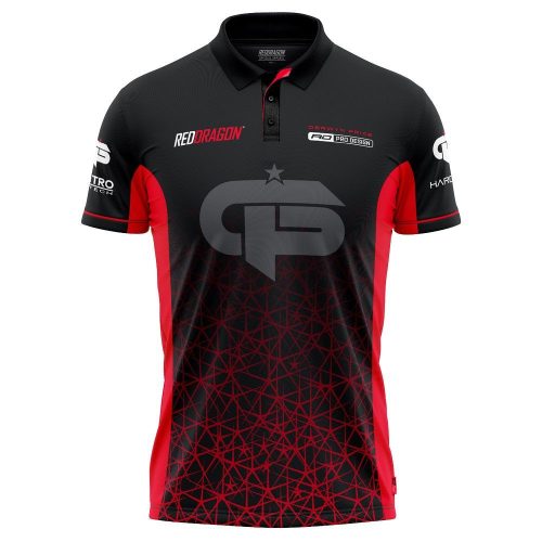 Originální dres Red Dragon Gerwyn Price Iceman Inferno Tour červený, velikost M