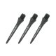 Hroty na šipky karbonové L-Style Hard Lip Points Carbon steel, černé 25mm, závit 2BA, 6ks