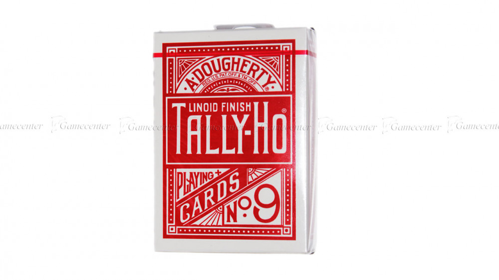 Hrací karty Bicycle Tally-Ho Half Fan/Circle červené