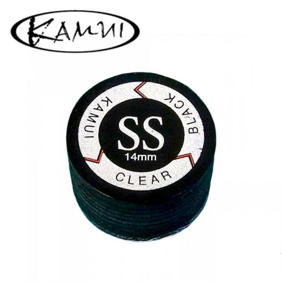 Kůže na tágo Kamui Clear Black 14mm, super soft