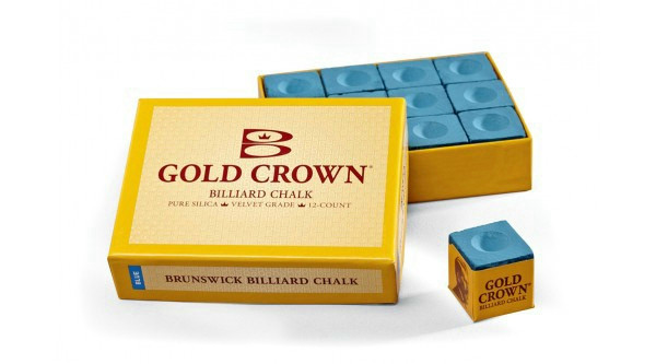 Kulečníková křída Brunswick Gold Crown 1 ks, modrá