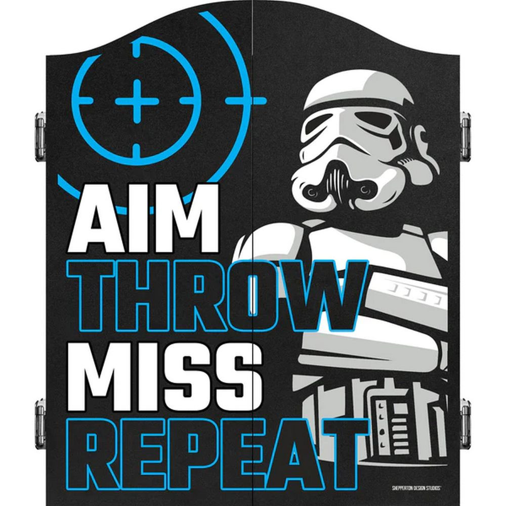 Šipkový kabinet Star Wars Original Stormtrooper Aim, Throw, Miss, Repeat