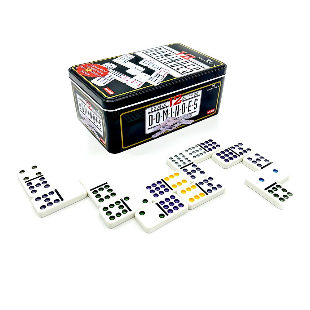 Gamecenter Double Domino v kovové krabičce, 91kusů