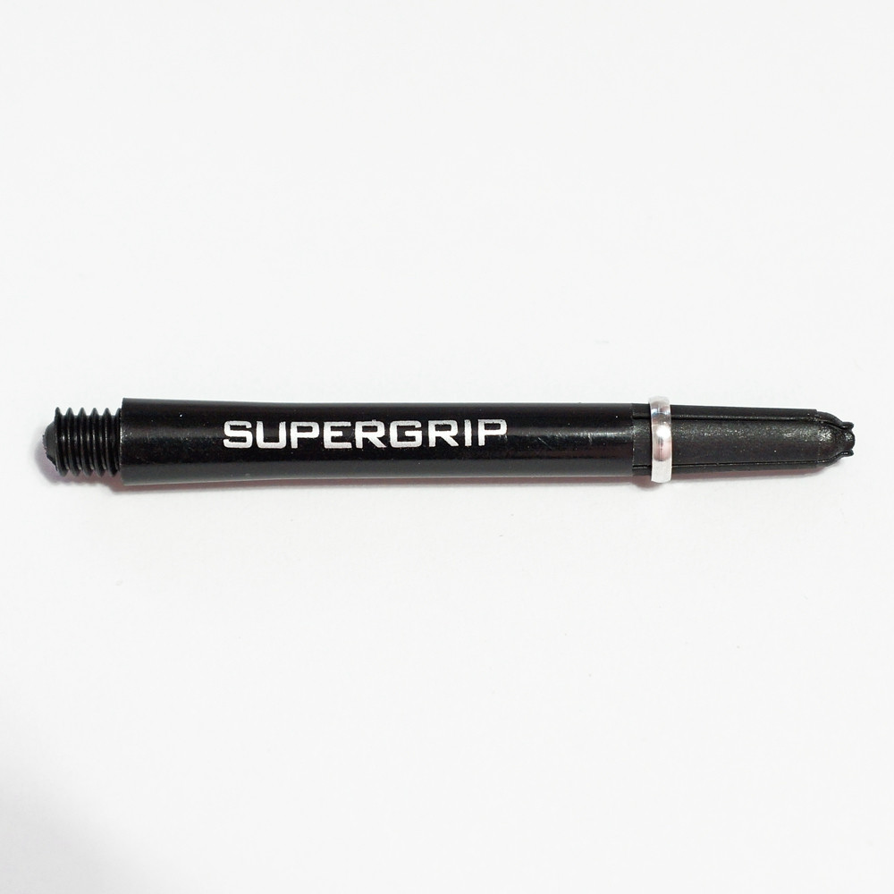 Násadky na šipky Harrows Supergrip černé, stříbrné, dlouhé