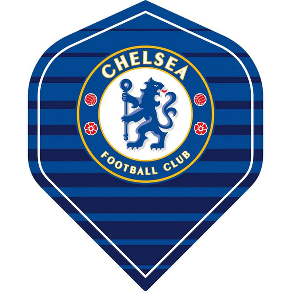 Letky na šipky Chelsea FC, pruhované, No2, 100 mikron