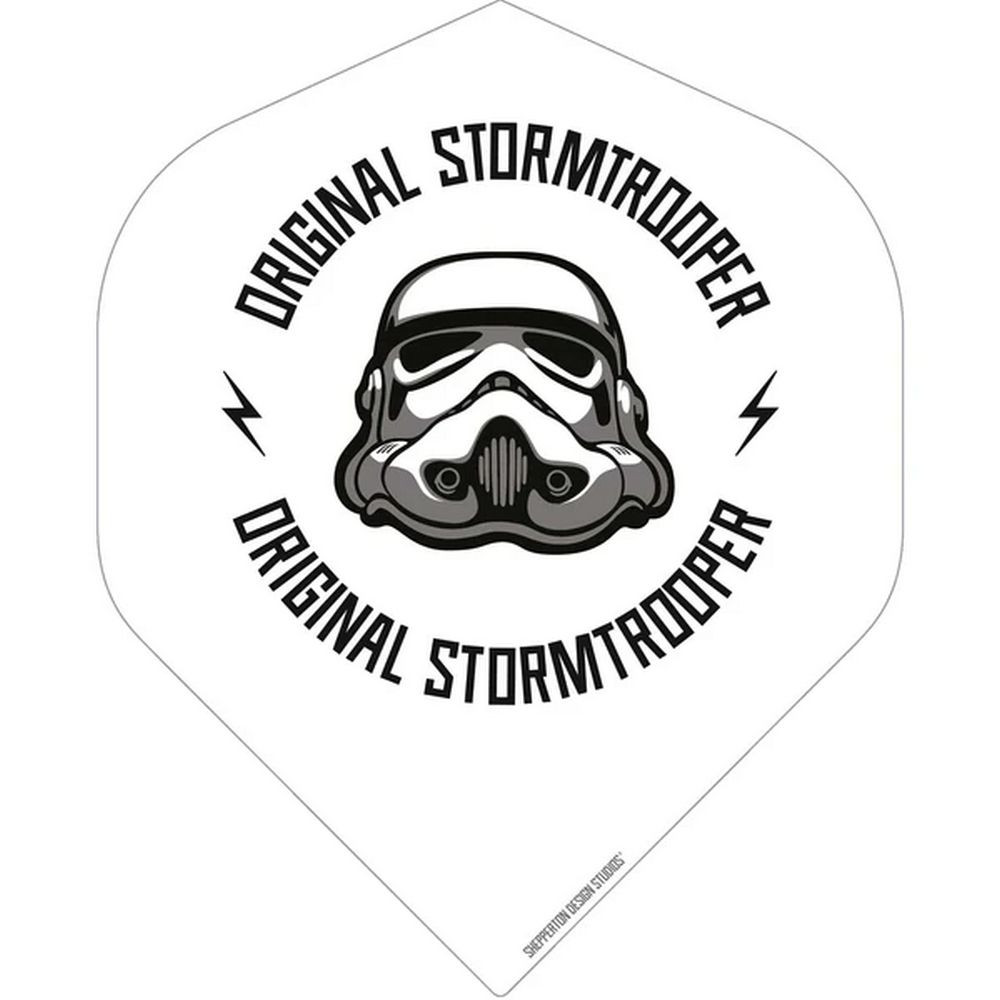 Letky na šipky Star Wars Original Stormtrooper bílé s logem, No2, 100 mikron