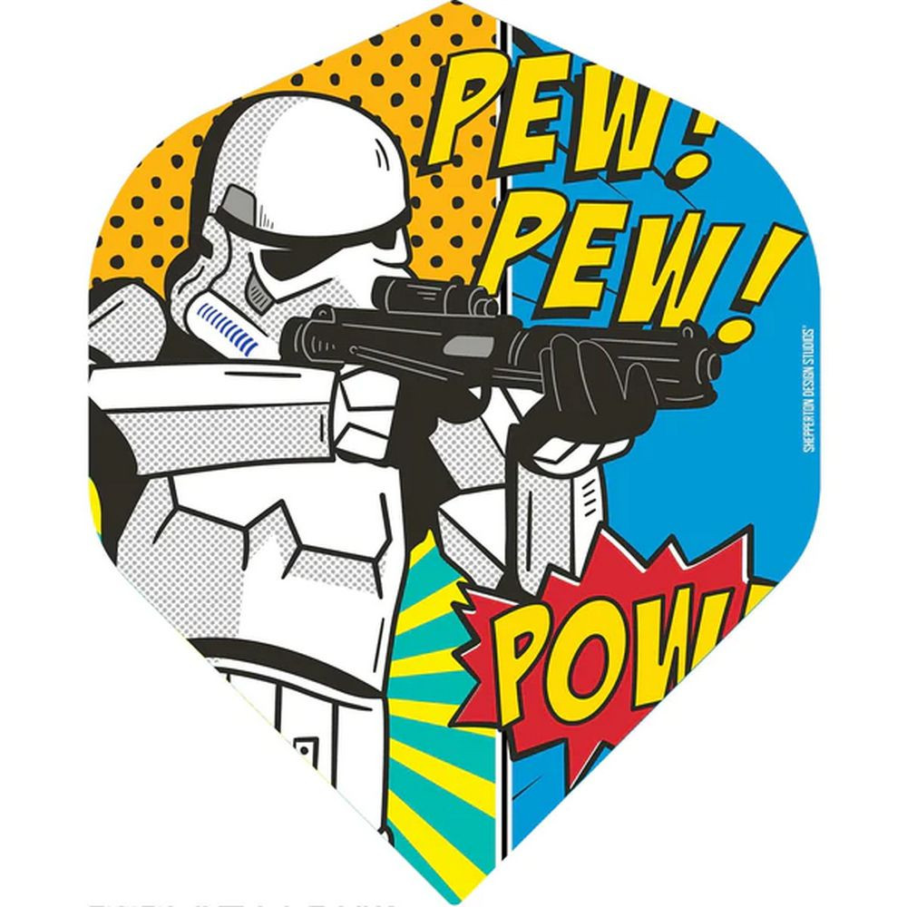 Letky na šipky Star Wars Original Stormtrooper Pew Pew Pow, No2 100 mikron