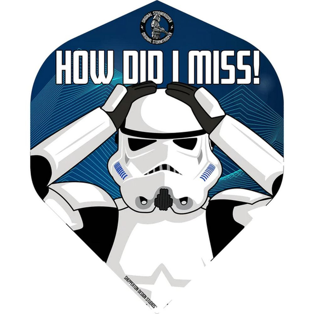 Letky na šipky Star Wars Original Stormtrooper How Did I Miss, No2 100 mikron