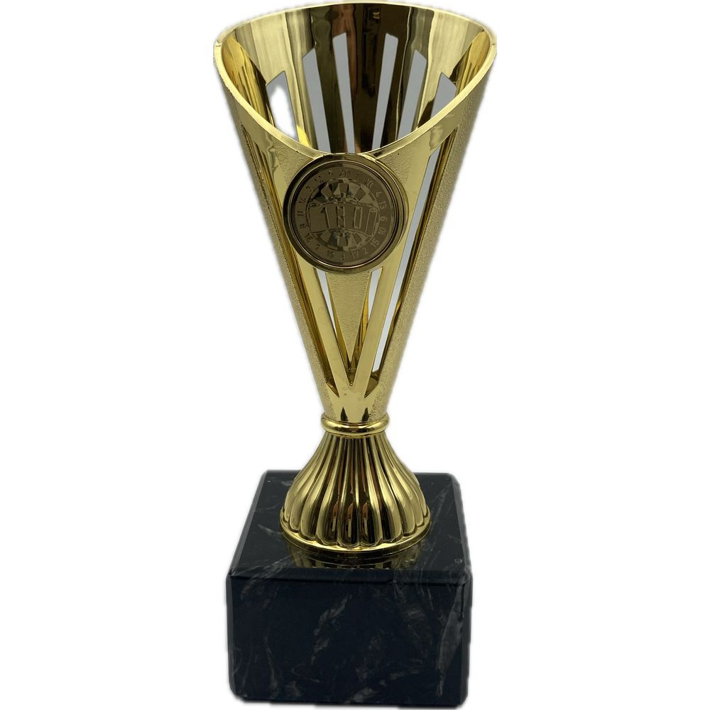 Gamecenter Šipkárská trofej - zlatý pohár, 19cm vysoká