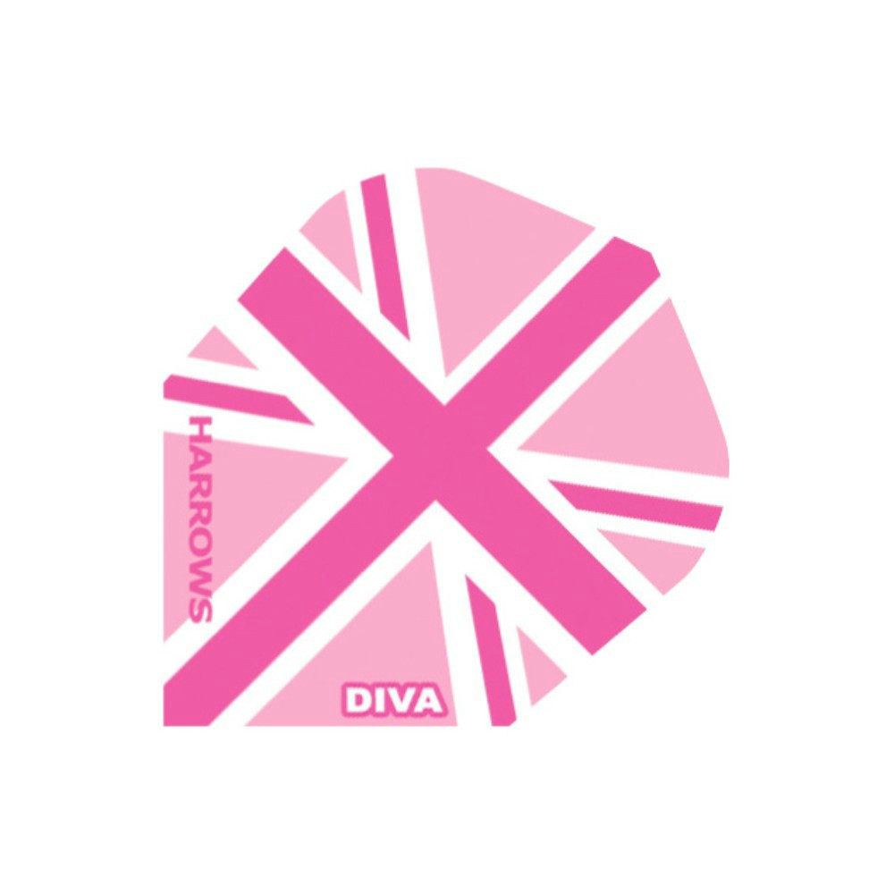 Letky na šipky Harrows Diva pink vlajka