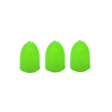 Kroužky na násadky L-Style Shell Lock Ring plastové, zelené, 6ks